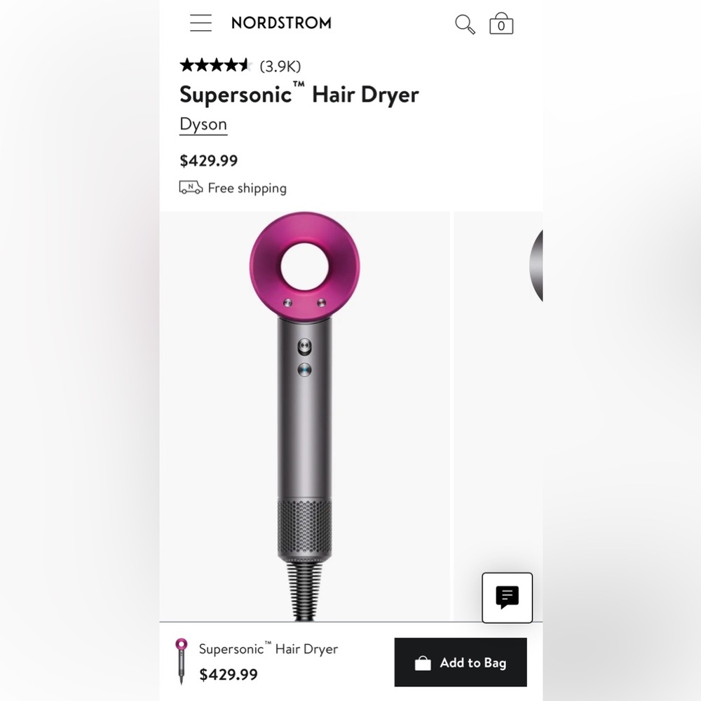 Dyson Supersonic Hair dryer NWOT